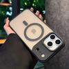 Роскошный матовый полупрозрачный чехол для телефона для iPhone 17 Air 16 15 14 Plus 13 12 Pro Max для Magsafe Беспроводная зарядка Ударопрочный чехол