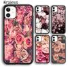 Большой ковер из розовых цветов Чехол для телефона Для iPhone 17 Air 16 15 14 plus 12 13 pro max coque Оболочка Fundas