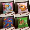 Garfield Cushion Cover Reversible Soft Durable Pillow Cover Home  Car MultiScene Use for Daily Comfort
