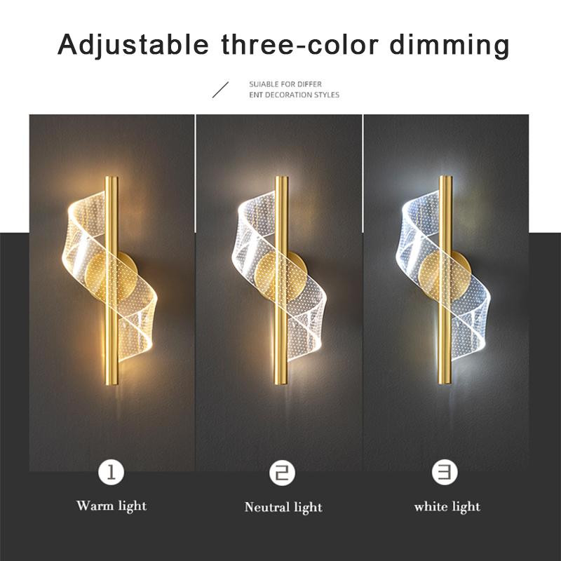 Modern Minimalist LED Wall Lamp Home Indoor Decor Wall Sconce For Living Room Bedroom Bedside Backgroud Light Decoration