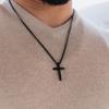 Stainless Steel Necklace Black Pants Gift Jewelry Silver [SERASAR] Men's (with Pendant), Chain, Chain, Men's Chain,
