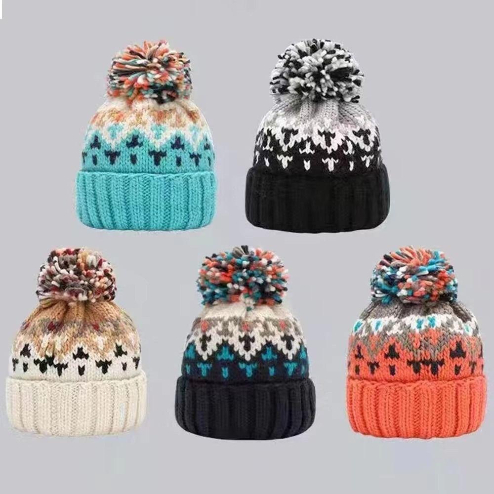 Warm Women Beanie Hats Windproof Cashmere Bonnets Fashion Winter Knitted Hats Female