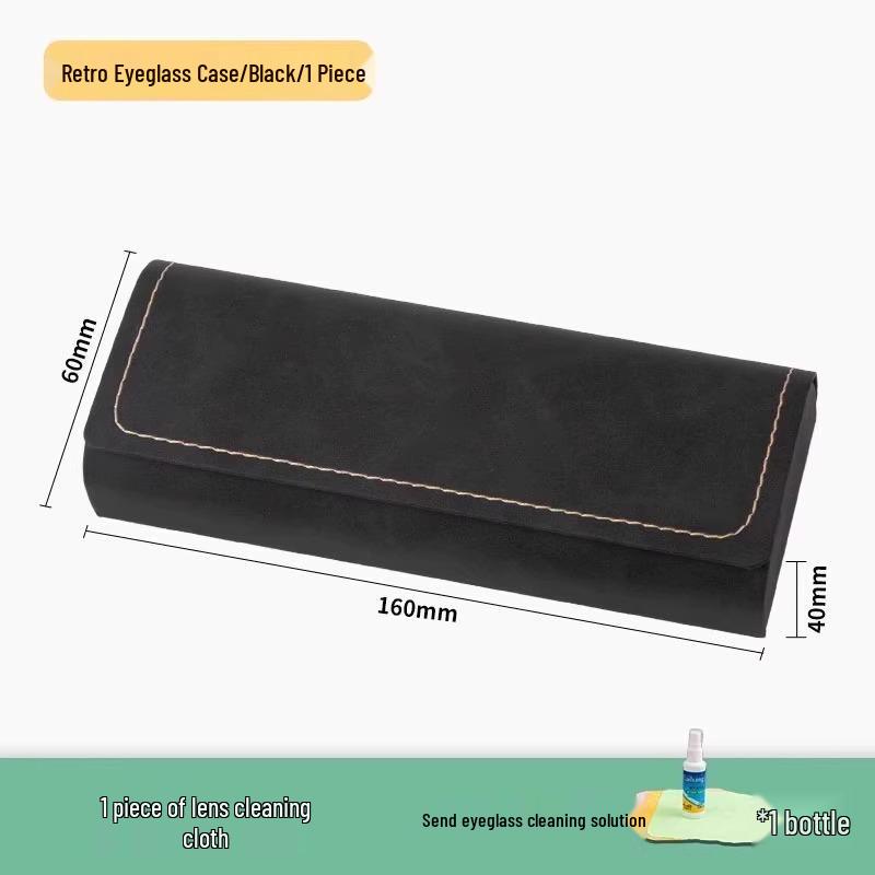 Men's Retro Anti-Pressure Myopic & Sunglasses Case