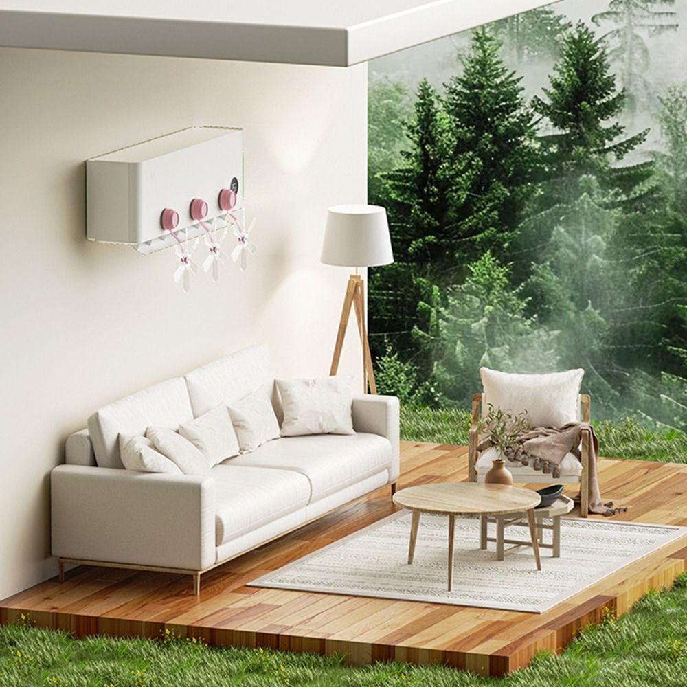 3Pcs Windmill Shaped Conditioning Guide Fan Adjustable Air Conditioner Vent Cover  Study Room