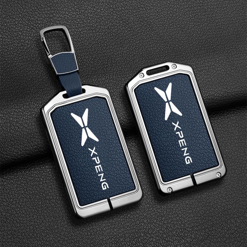 Car Zinc Alloy Leather NFC Card Key Case Cover for  Xpeng P7+ P5 G6 G7 G9 G31 2026 2025 2024 Auto Protector Keychain Accessories