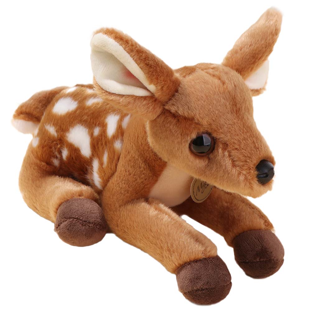 Forest Animal Stuffed Deer Dolls Soft Dolls Simulation Deer Toy Sika Deer Plush  Birthday Gift