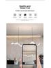 Acrylic Ribbon Chandelier for Hotel Reception, Bar, or Tea Room – Modern Minimalist Design