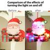 1Pc Luminous Door Hanging Decorations Christmas Home Diy Colorful Lights Snowman Scene Arrangement Hanging Decorations