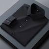 High-end Men's Shirts, Men's Mulberry Silk Series, Casual Long-sleeved Shirts, Summer Icy Drape, Non-iron Shirts