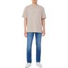 Calvin Klein Loose Solid Color Round Neck Short Sleeve T-Shirt Men Tops Light-Gray 40HM228K6B