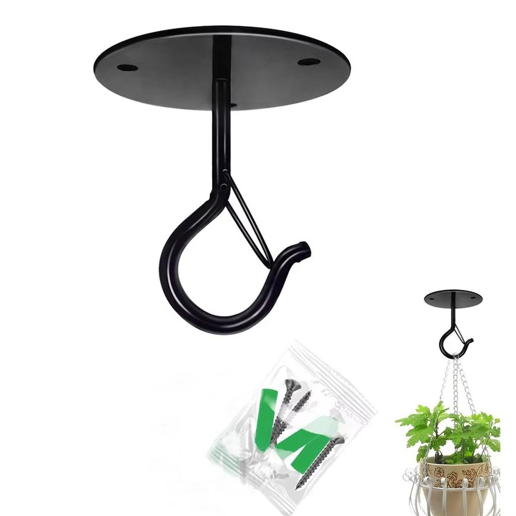 Wall Mount Ceiling Hook  Easy to Use Flower Pots Lifting Hook Hook for  Multifunctional