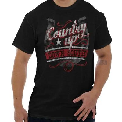 Vintage Distressed Country Up Down South Womens Or Mens Crewneck T Shirt