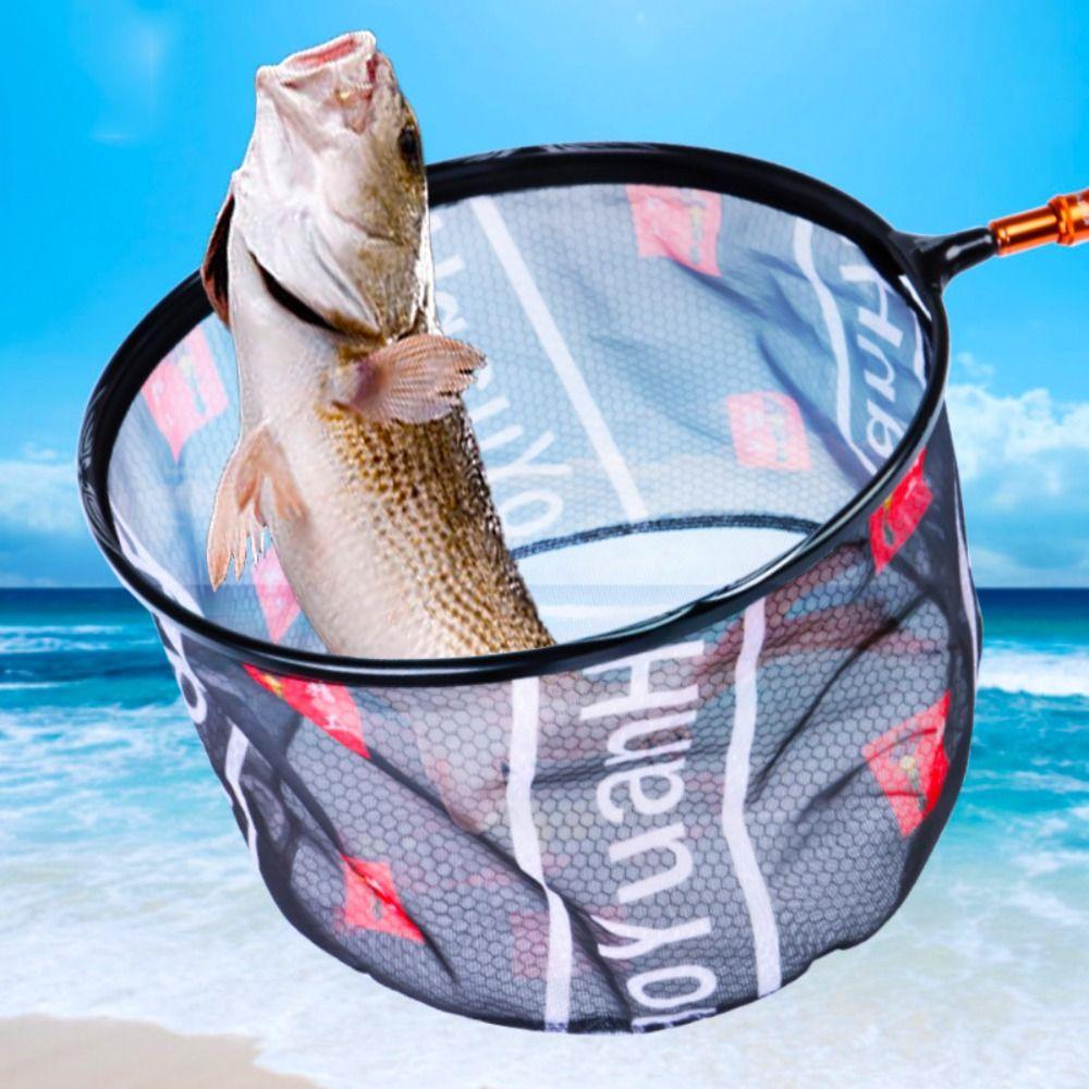 Net Titanium Zinc Zinc Alloy Foldable Mesh Fishing Hand Net Landing Net Carbon Fishing Net Fishing Scoop