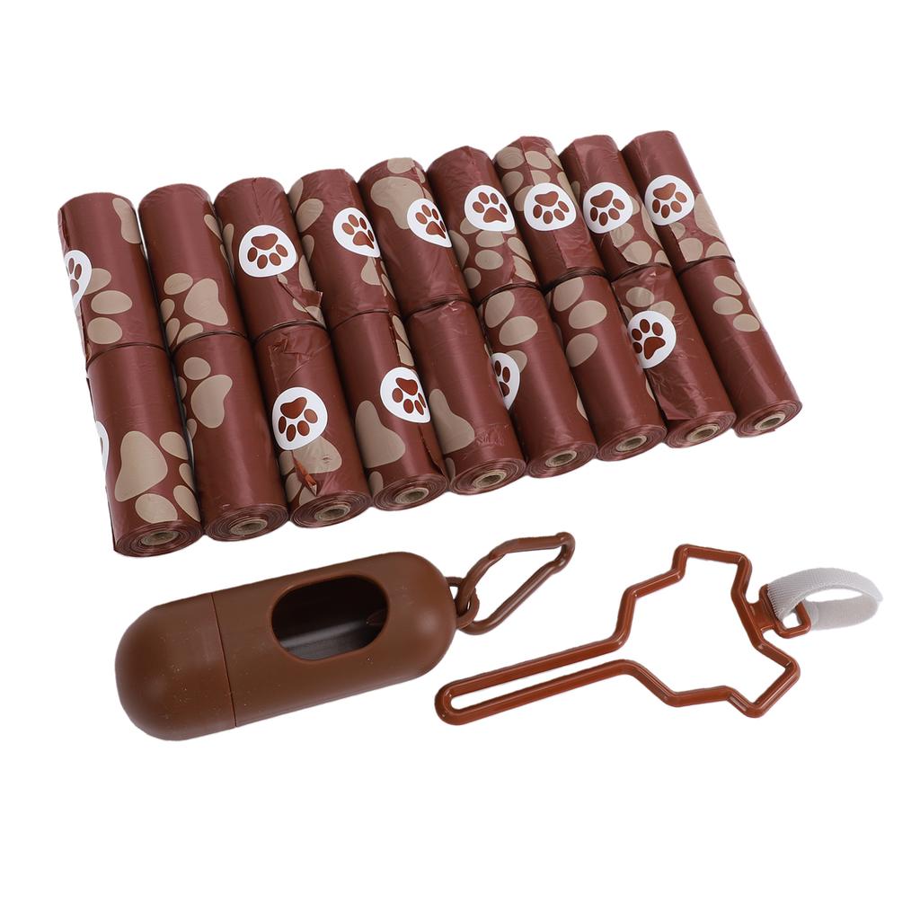 18 Rolls Dog Waste Bags Thick Waterproofing Leak Proof Scented Dog Waste Bags with Dispenser and Clip