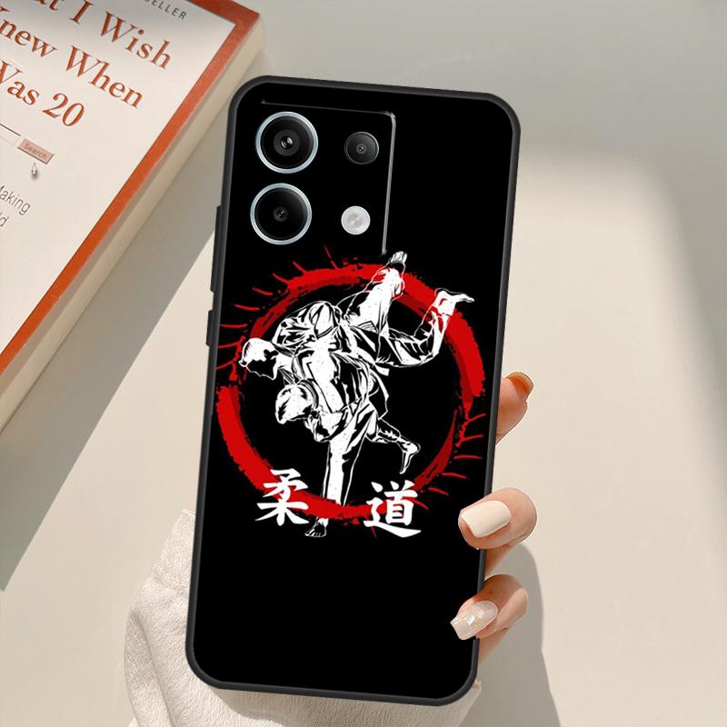 Японское боевое искусство Дзюдо Чехол Для Xiaomi Redmi Note 14 Pro 9 10 11 12 13 Pro 11S 12S Чехол Для Redmi 14C 10C 12C 13C