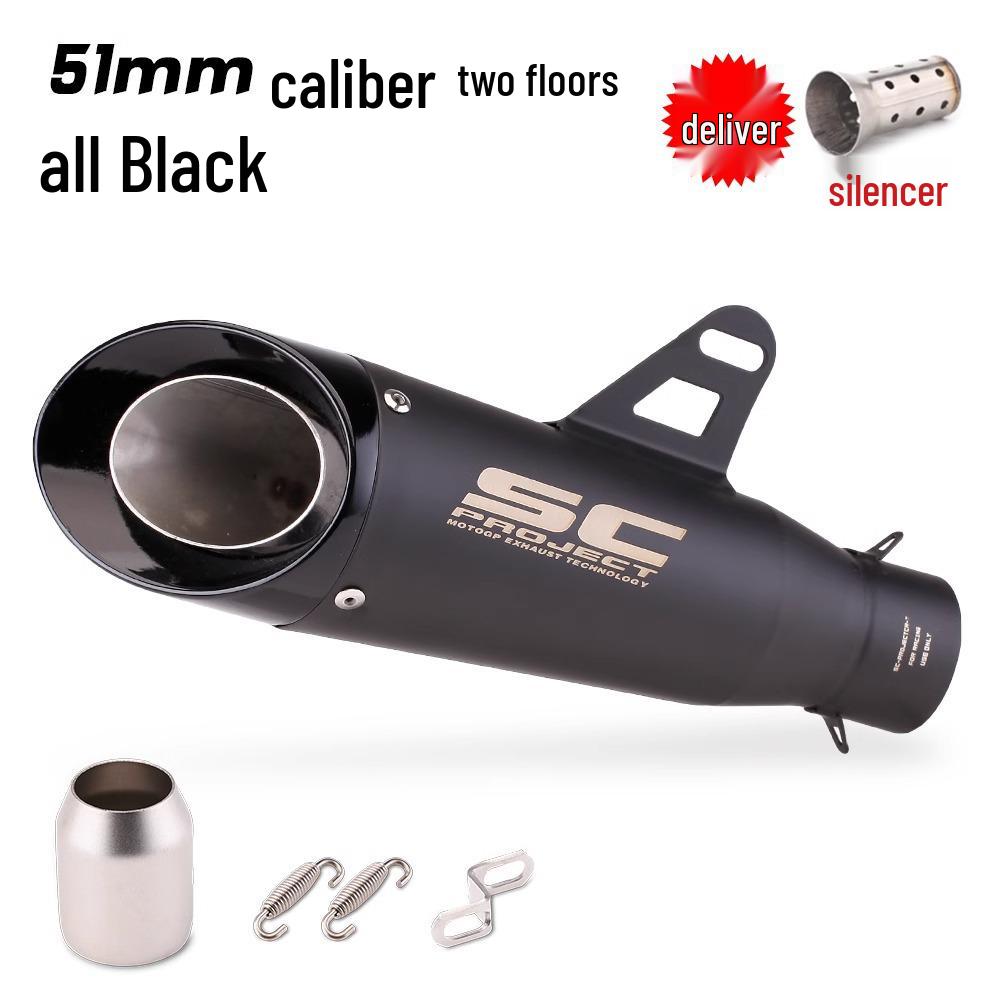 Выхлопная труба мотоцикла Ninja Z250/300/400 MT0709 R25/R3/R6 SC двух/трехслойная