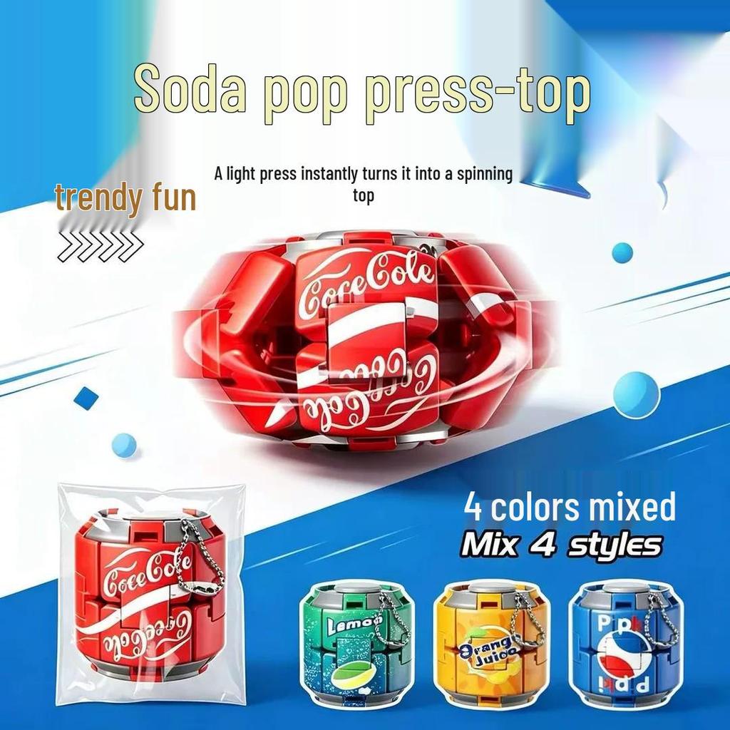 Creative Cola Fidget Spinner: Decompression Drink Ball, Fun Squeeze Toy for Stress Relief