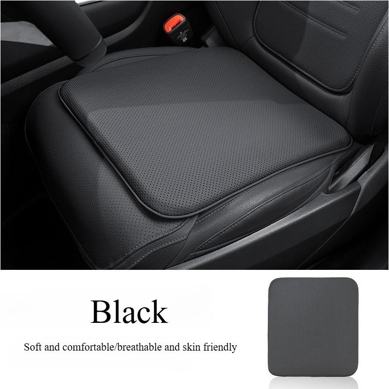 Universal Nappa Leather Car Seat Cushion Anti Slip Pad Breathable Ventilated Dirt Resistant Car Seat Cushion Seat Accessories