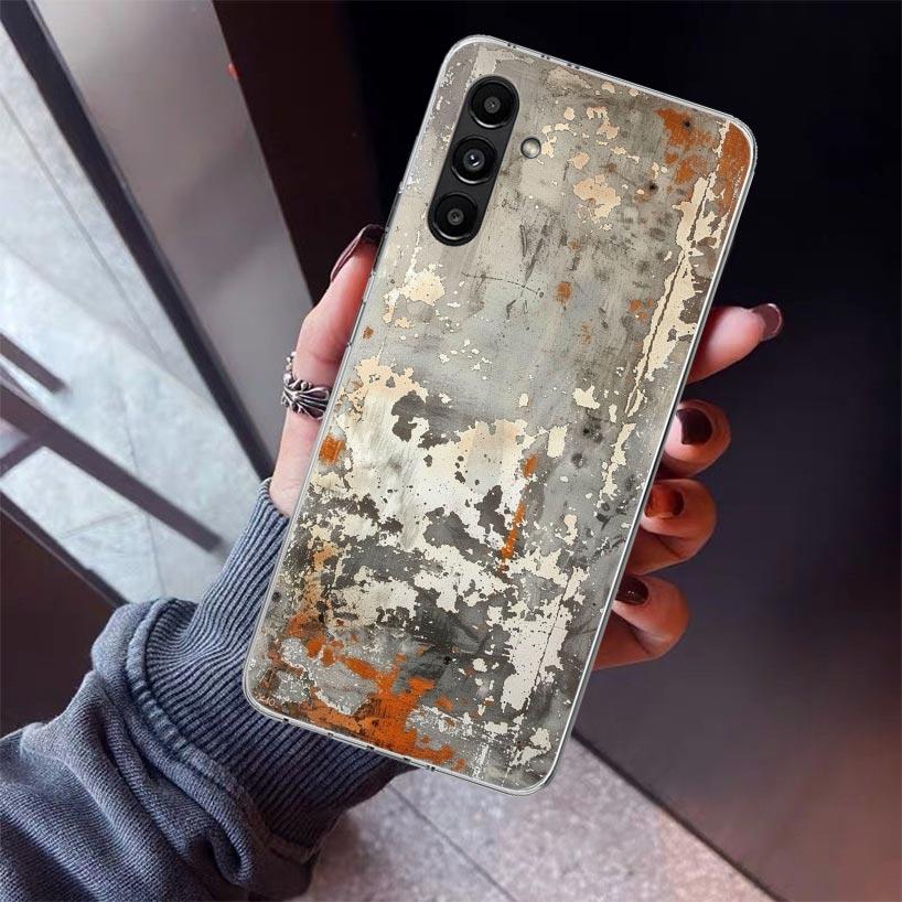 Vintage Industrial Style Rusty Pattern Phone Case For Samsung Galaxy A17 A57 A37 A16 A26 A36 A56 A15 A25 A35 A55 A14 A13 A54 A53
