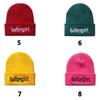 Unisex Hip hop cold cap Warm hood Embroidery Knitted hat Winter Babygirl Wool cap