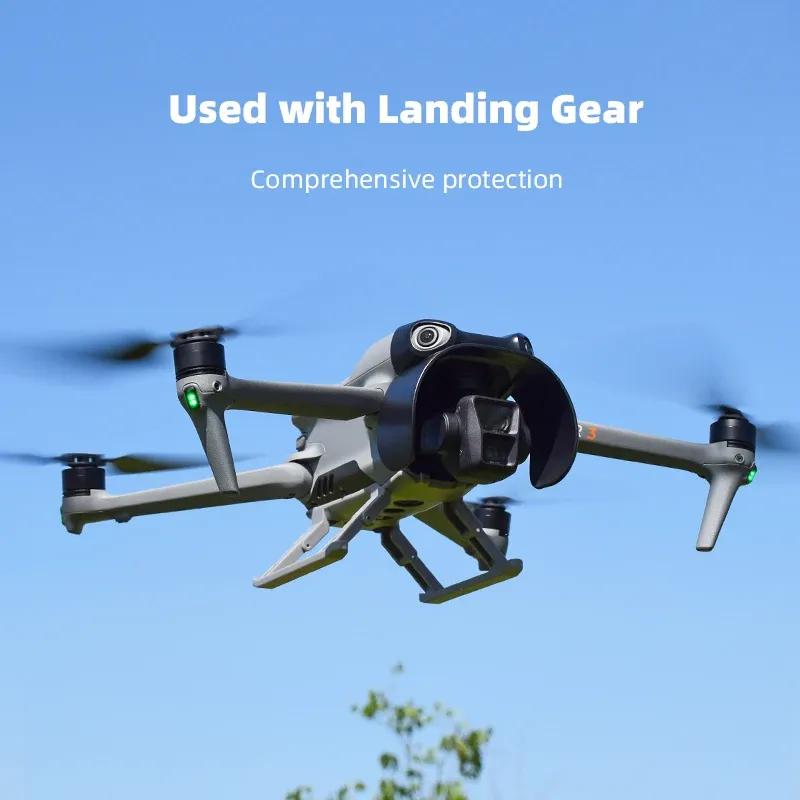 BRDRC Lens Hood Sunshade for DJI AIR 3 Anti-Glare Sun Cover Gimbal Protective ABS Cage Drone Accessories