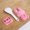 3pc/Set Cute Rabbit Sushi Mold DIY Sandwich Rice Ball Mold Kitchen Gadgets Baby Kids Breakfast Mold Sushi Bento Accessoires