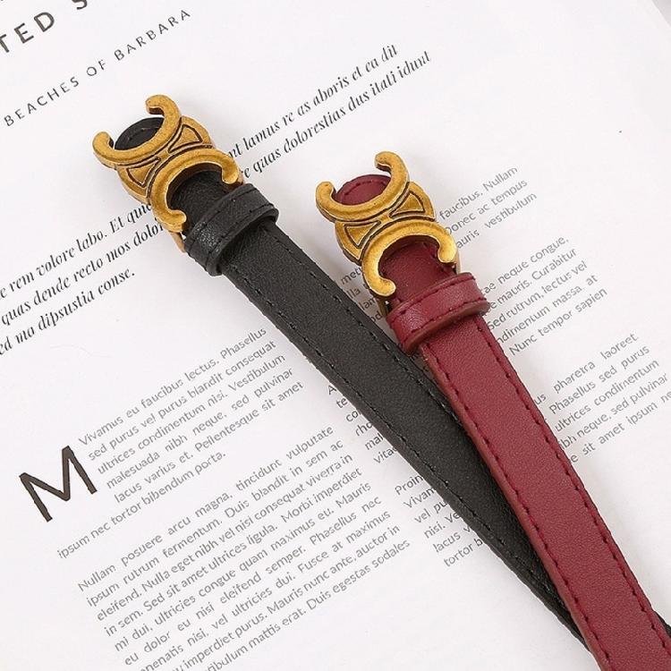 Стильный женский пояс для украшения талии с изысканной двойной полукруглой пряжкой для современной модной леди-девушки