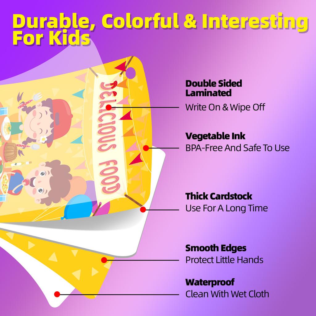 48 Карточек «Пищевое познание» Детское раннее развитие Интерактивная карточка для обучения жизни и еде Сокровище для родителей и детей