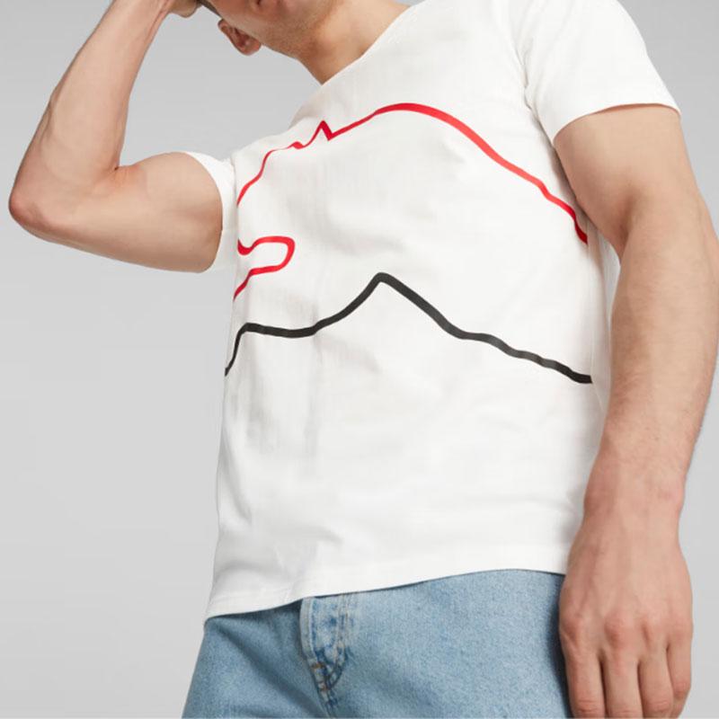 Puma Графическая футболка мужская Белая 680275-02