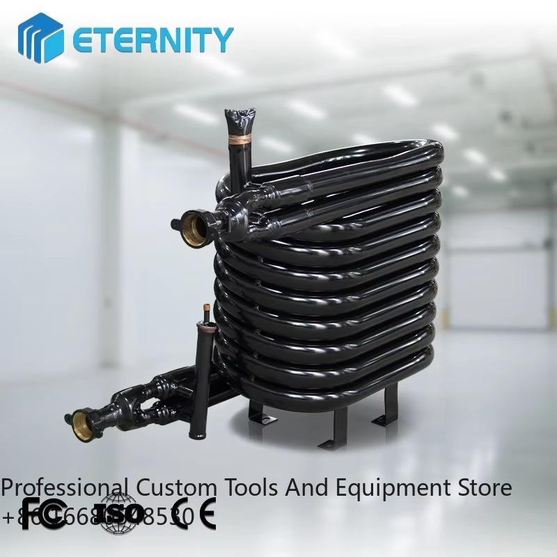 1HTitanium Coaxial Condenser/ Tube in Tube Heat Exchanger for Marine air Conditioner and Stainless Steel Heat Exchanger
