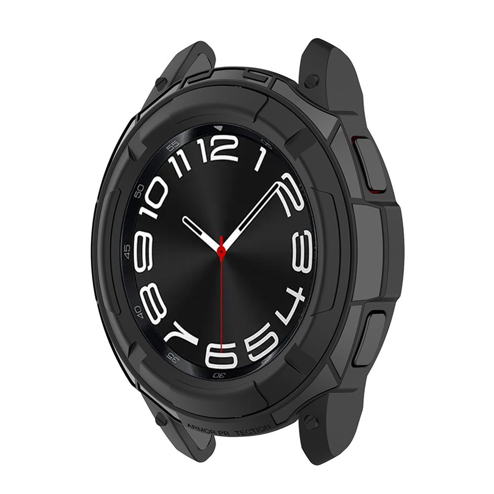 Защитный чехол-бампер для Samsung Galaxy Watch 6 Classic 43мм 47мм, мягкий полый TPU каркас, двухслойный, защита от падений