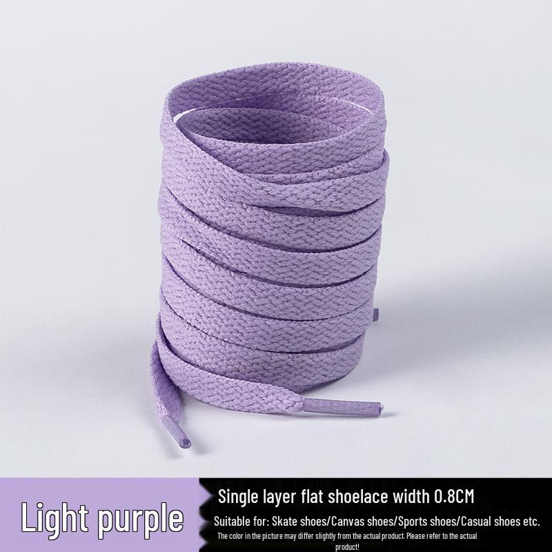 Flat Shoelaces for Canvas Sports & Skate Shoes, Casual Boots, Little White Shoes, Unisex Pure White Shoelaces