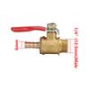 1/8" 1/4" 3/8" 1/2" Male Thread Brass Ball Valves 6/8/10/12mm Barbed Pipe Ports Water Oil Air Gas Fuel Line Shutoff Ball Valves