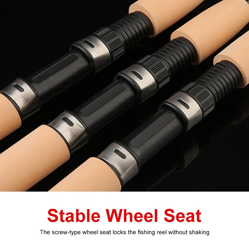 Мини Телескопическая Удочка для Зимней Рыбалки Портативная Удочка из Углеволокна для Речной Ловли Креветок Карпа Зимние Удочки Снасти 60/80/100см