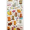 Reusable Stickers - 3D Relief - Party Bears - Glitter