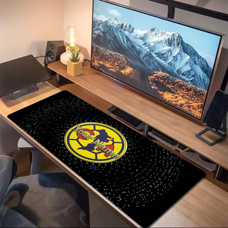 Club America Custom Name Large Size Mouse Pad Large Gaming Table Cushion Non-slip Laptop Tablet Big Mousepad XXL Mat Mini PC Playmat With Lock edge