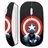 Wireless Mouse - MANIACASE - Captain America - White - USB Wifi - Compatible Mac and PC
