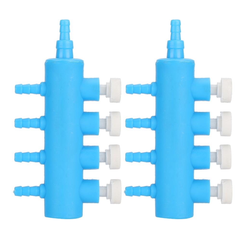 2pcs Fish Tank Air Splitter Air Pipe Distributor Aquarium Oxygen Pump Adapter Accessory