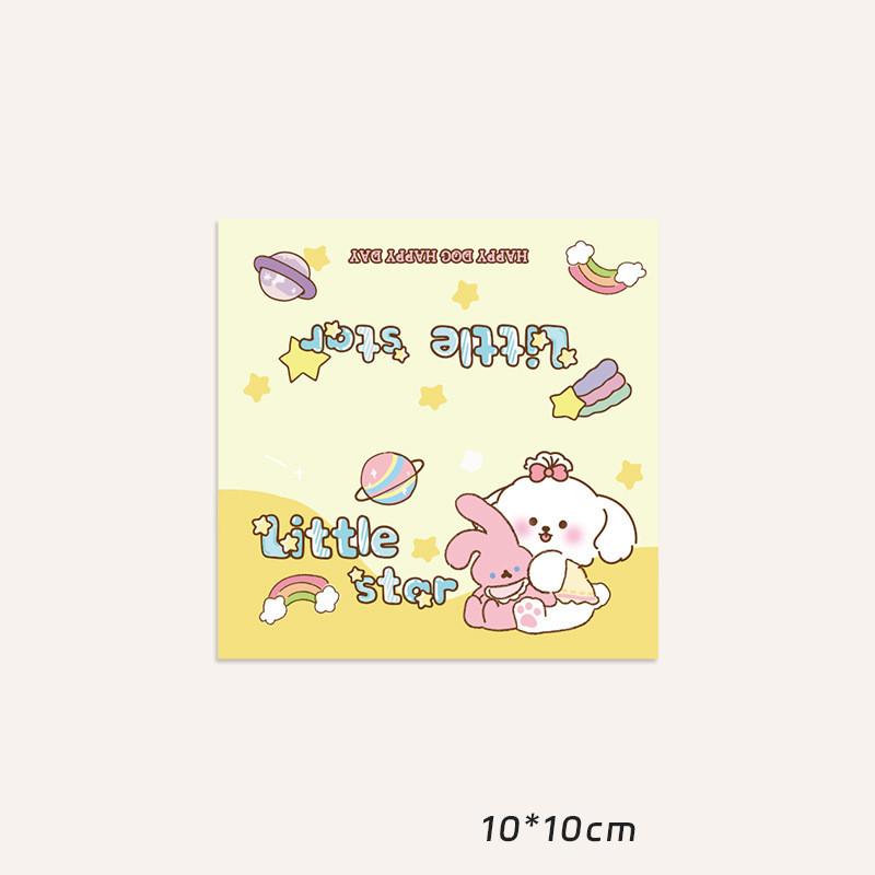 10 шт., кавайная мультяшная летняя карта для щенка, открытка на спине, Opp сумка, милая Kpop Star, 3 дюйма, фотокарта, сделай сам, декор, упаковочный материал