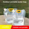 1.5/5L Portable Water Bag Folding Bucket Water Container Jug Bottle Pouch Outdoor Travel Camping with Handle Camping Supplies