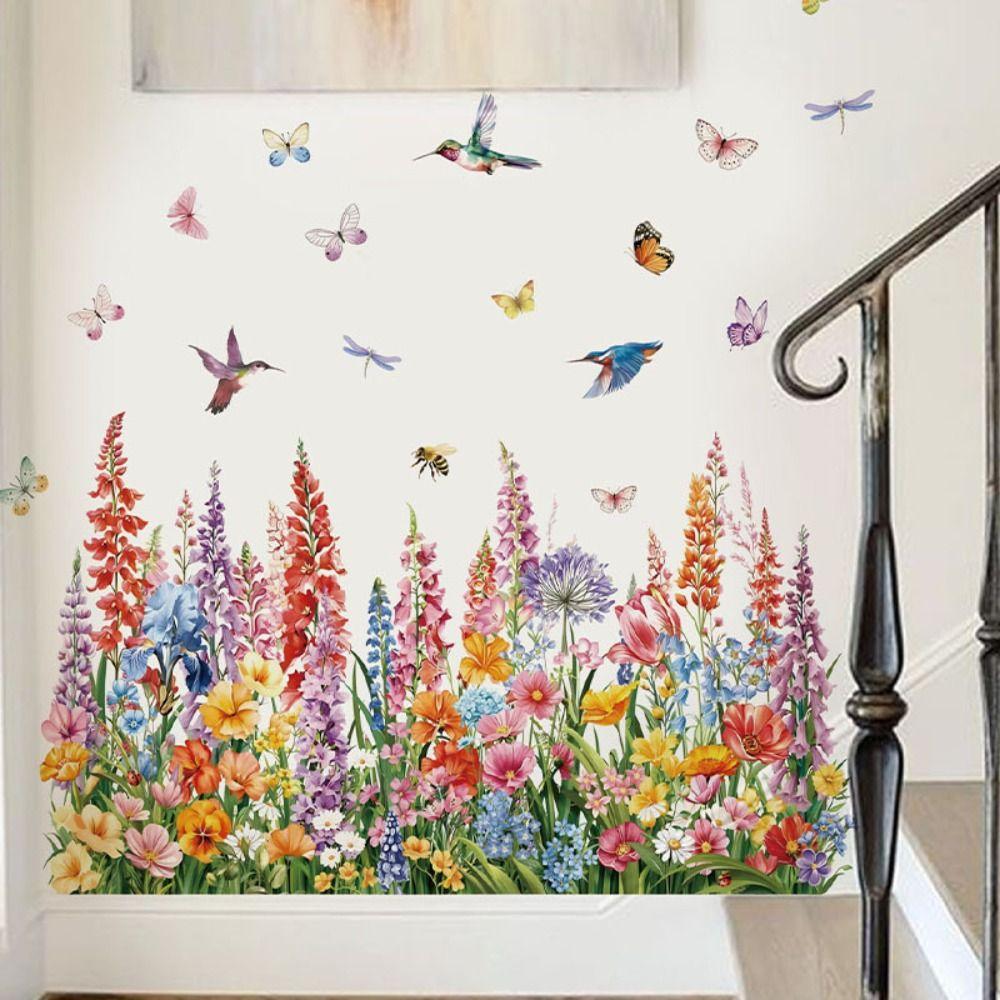 DIY Wall Stickers Colorful Static Adhesive Stickers Fashion Electrostatic Stickers Window