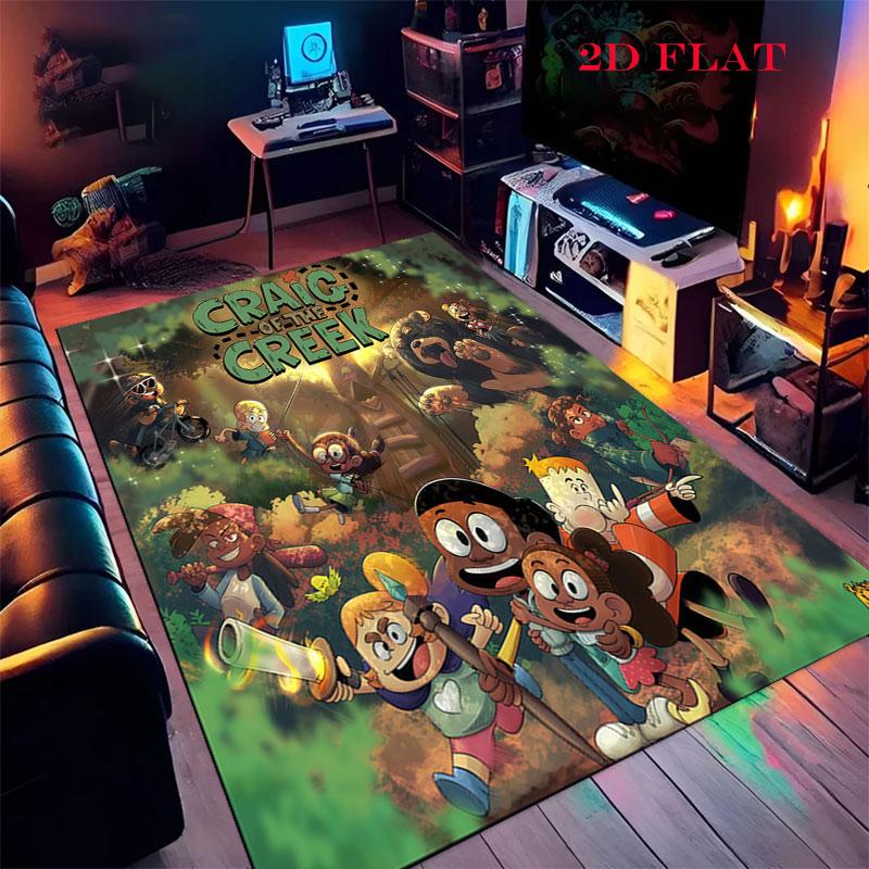 Creek Hideout Carpet Rug for Living Room Bedroom Home Sofa Decoration,Kids play Nonslip Floor Mat