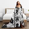 Choso Blanket Cover Flannel Kaisens Anime Lightweight Thin Throw Blanket for Car Sofa Couch Bed Rug