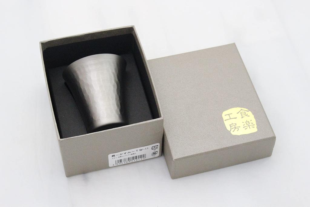 Asahi Kasumi Titanium Cold Sake Gift Packaging Cup, 65ml,