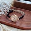 Small Round Dial Watches For Woman Black Ladies Thin Fine Strap Leather Band Quartz Watch Simple Wristwatch reloj mujer lujo