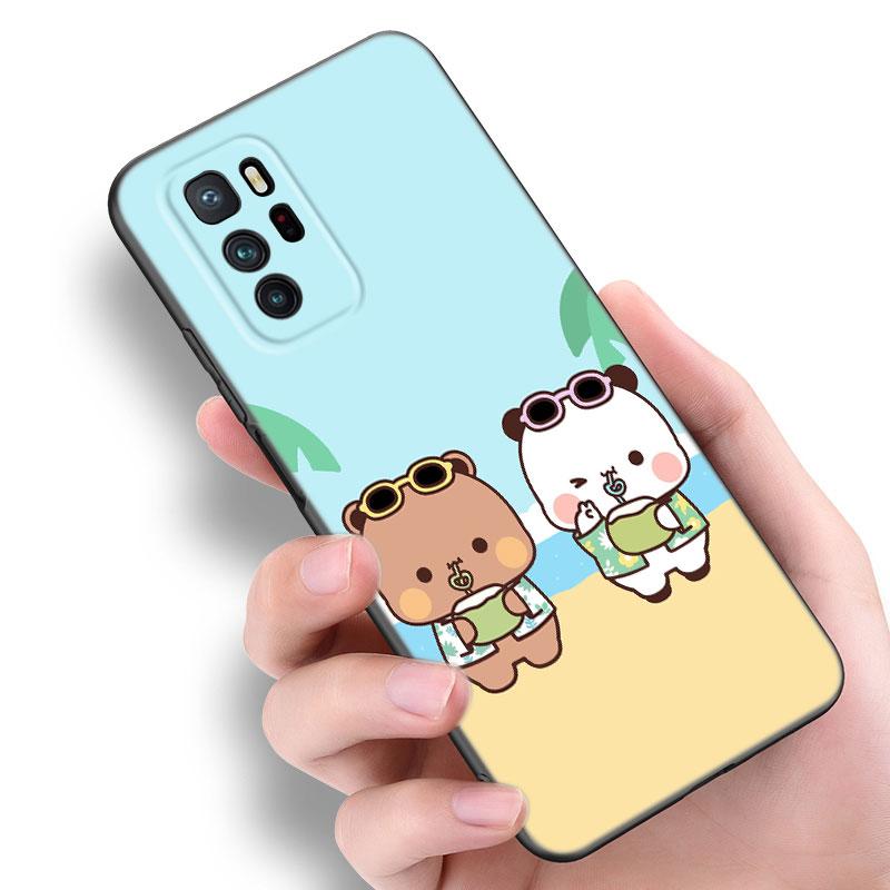 Cute BuBu DuDu Black Silicone Phone Case For Xiaomi POCO X3 X4 NFC F5 M3 M4 M6 X5 X6 Pro F3 F4 GT 5G C55 C65 M5