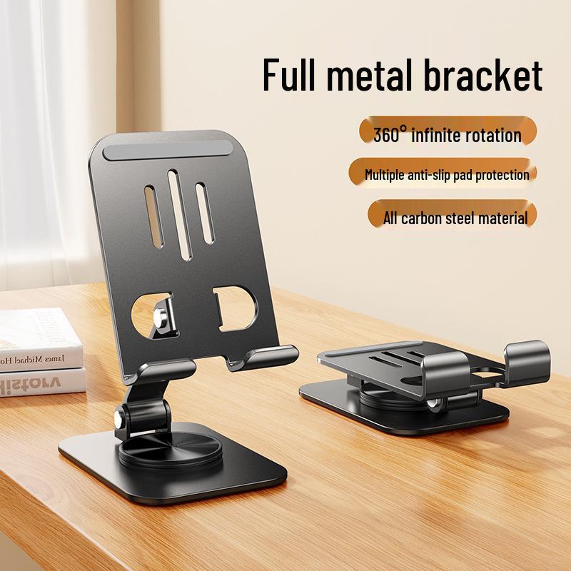 All-Metal Rotating Aluminum Desktop Tablet and Phone Stand