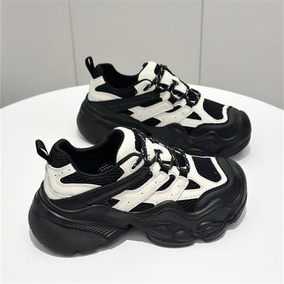 Дышащие кроссовки на толстой подошве, женские нишевые дизайнерские, весна-осень 2025, универсальные, повседневные, для активного отдыха, альпинизма, спортивные