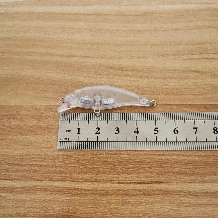 Micro-Minnow 3.1g/4.6cm Дрожащая тонущая пустая приманка - самоокрашивающаяся наживка для рыбы
