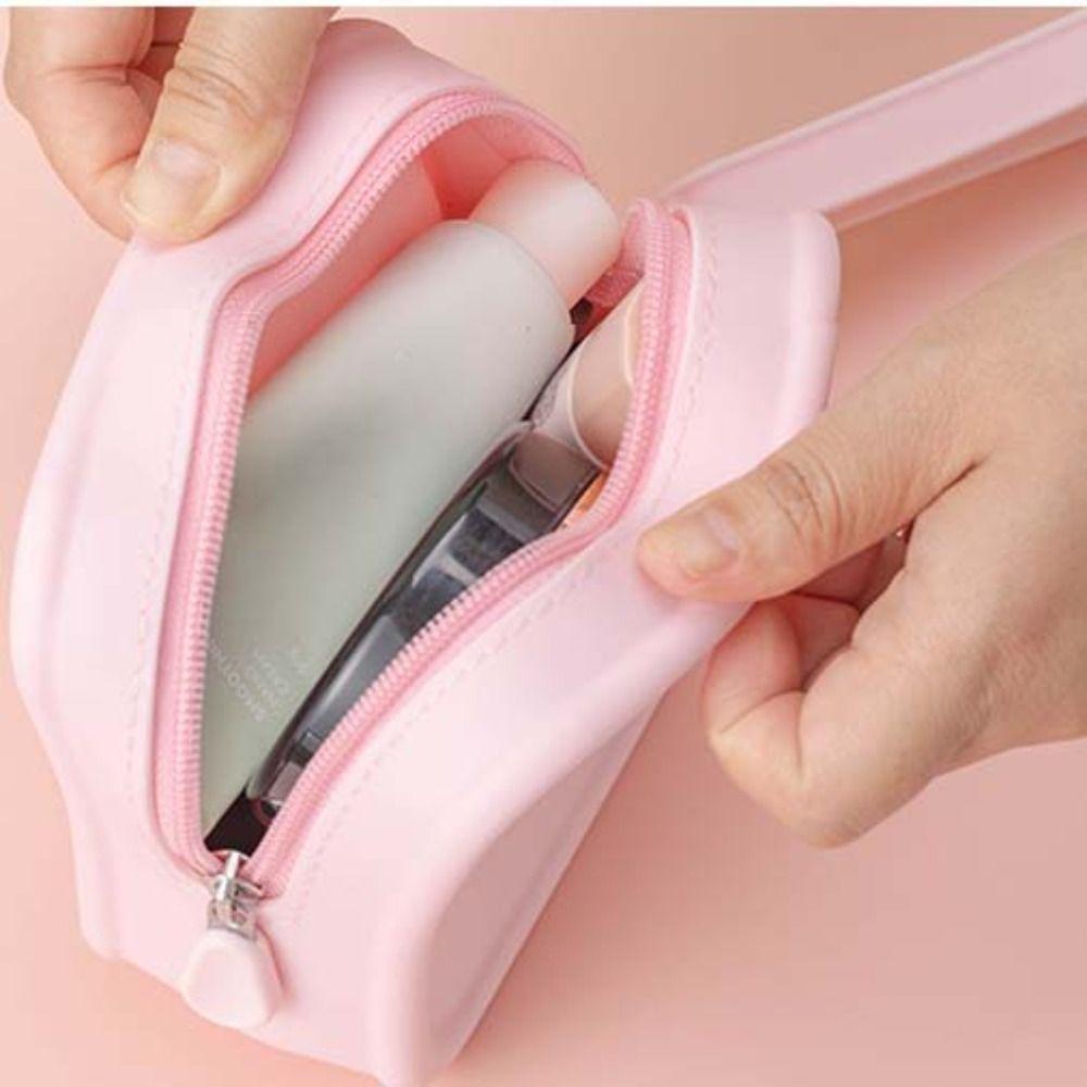 Силиконовая косметичка цвета Моранди, кошелек для монет, сумка для мелочей, многофункциональная сумка для хранения, женская